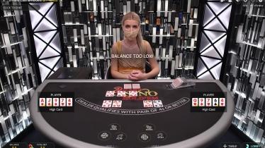 Live Poker from Evolution at Betway Casino 