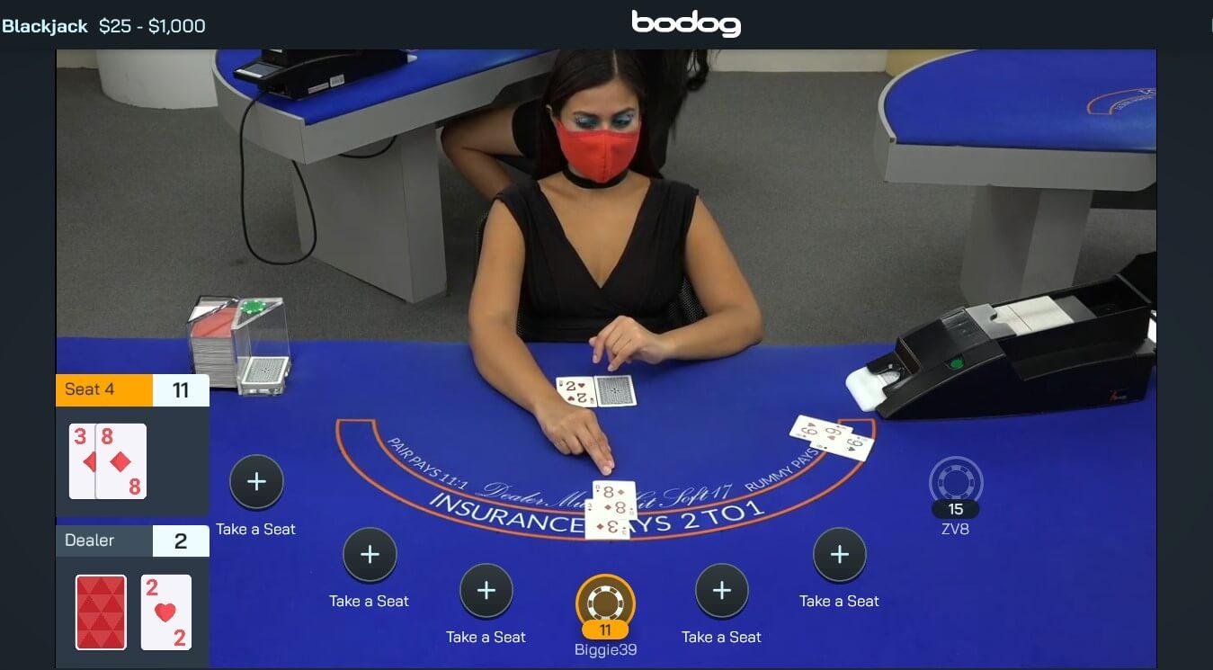 Bodog Casino Live Blackjack