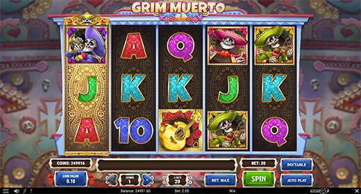 Grim Muerto casino slots layout