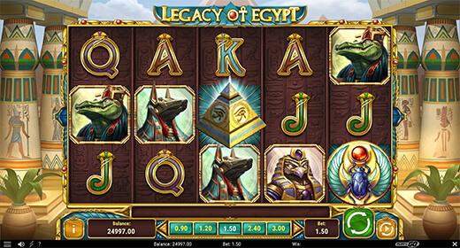 Legacy of Egypts slots layout