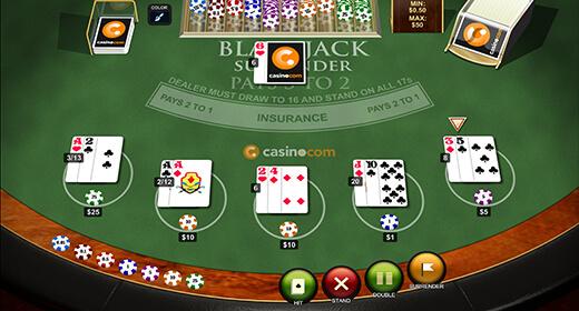 Blackjack Surrender by Playtech - demo play
