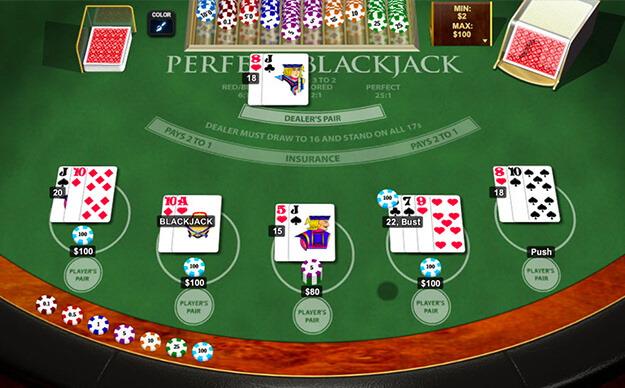 Perfect Blackjack game info