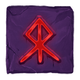 Medium Red Rune Symbol