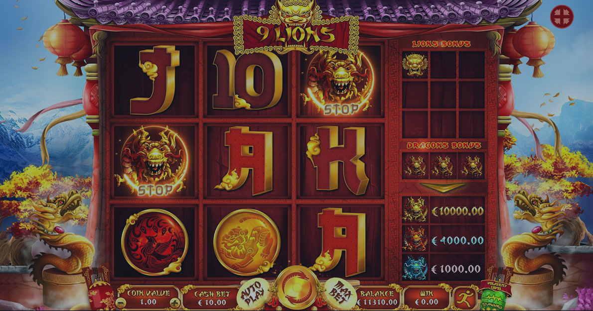 Play 9 Lions Slot demo for free